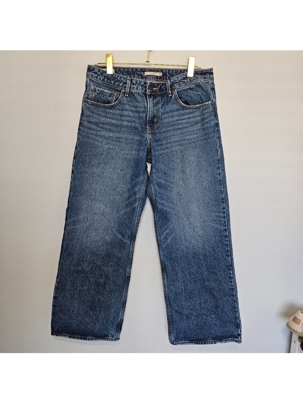 Levis | Low Loose Denim Jeans Wide Straight Y2K, Womens 31